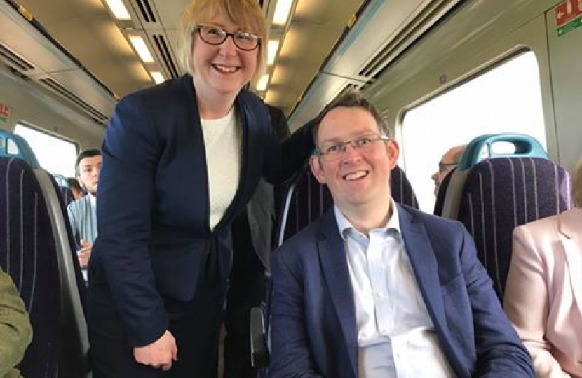 A bit of excitement this morning at Ilkeston Station, initiated and delivered by Conservatives in Derbyshire and Westminster